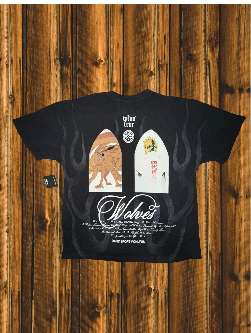 Darc Sport x Naruto Shippuden Destined Legacy Minato and Ninetails LARGE OS